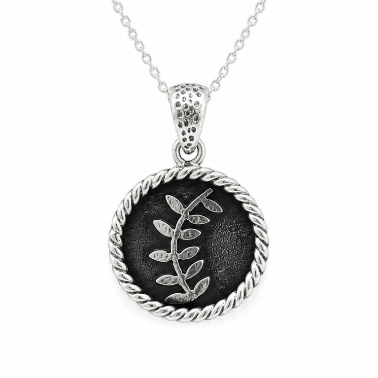 floral necklace by barhafine in a clean white background