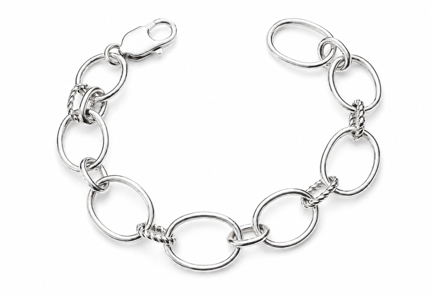 The Tied Link Sterling Silver Bracelet